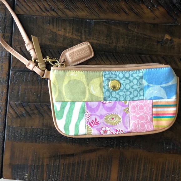 Coach Handbags - vintage coach patchwork wristlet Coach Handbags - vintage coach patchwork wristlet